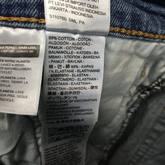 Levis Mens 505 Regular Fit Blue Jeans size 36x34 Stretch Denim Pants - Picture 9 of 16